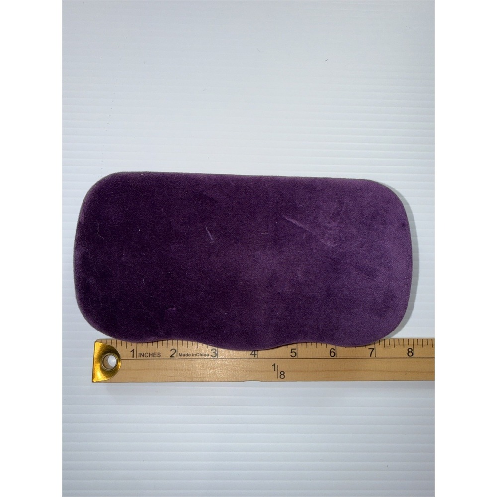 Gucci Purple Velvet Eyeglass Case Hard Shell Authentic Large Size Glasses Holder - Picture 7 of 7